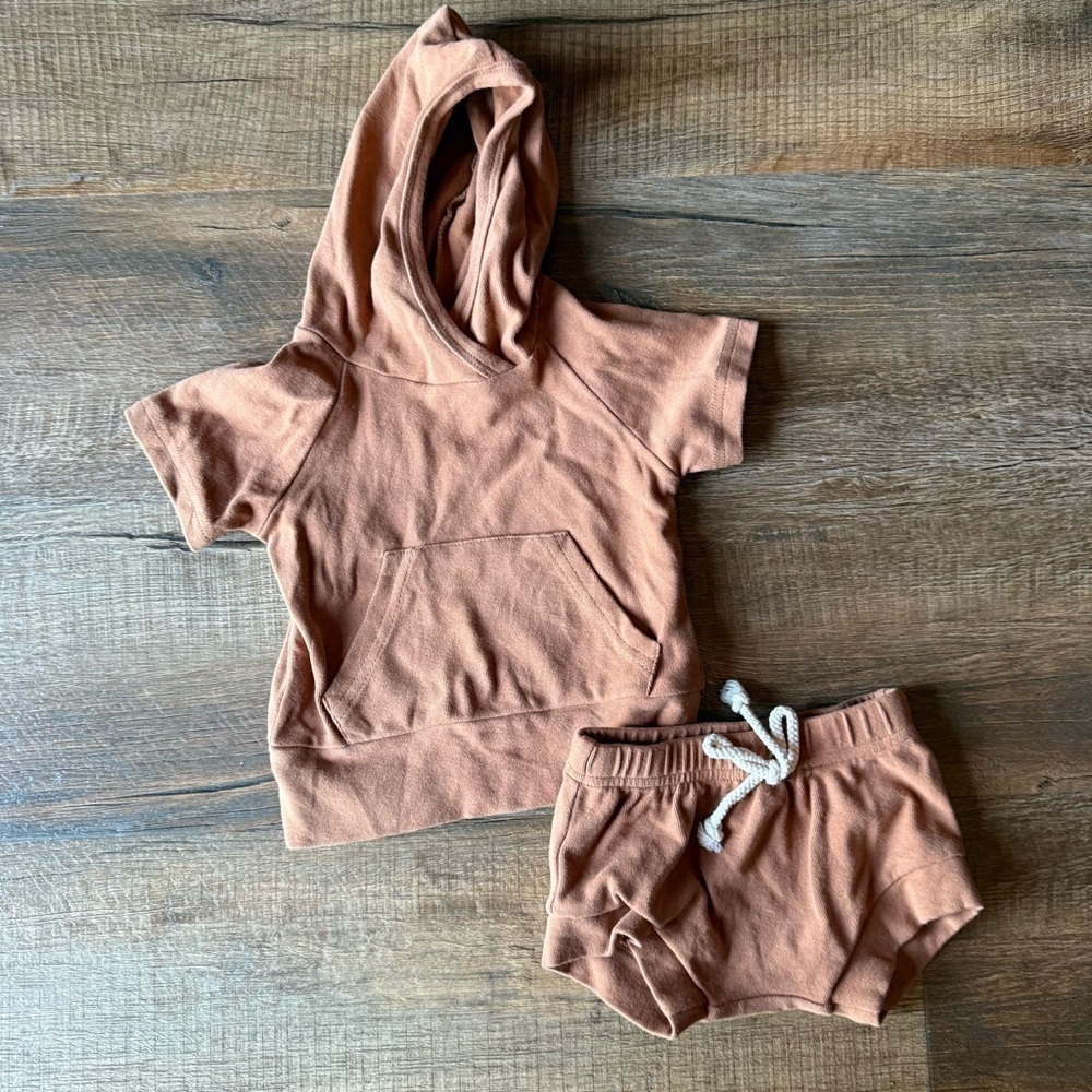 Mebie Baby Hoodie and Shorts Set